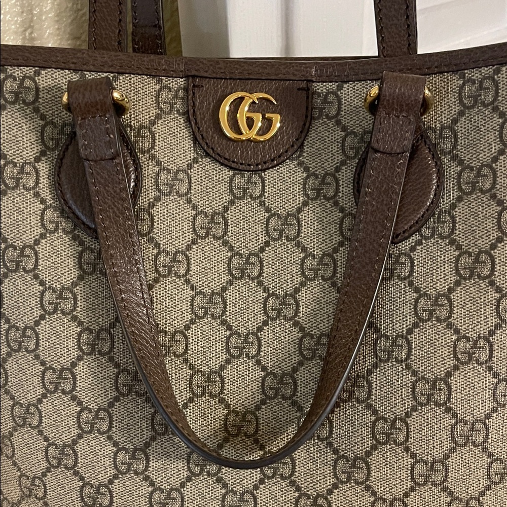 Gucci Supreme Brown Monogram Ophedia Tote Bag - Picture 4 of 16